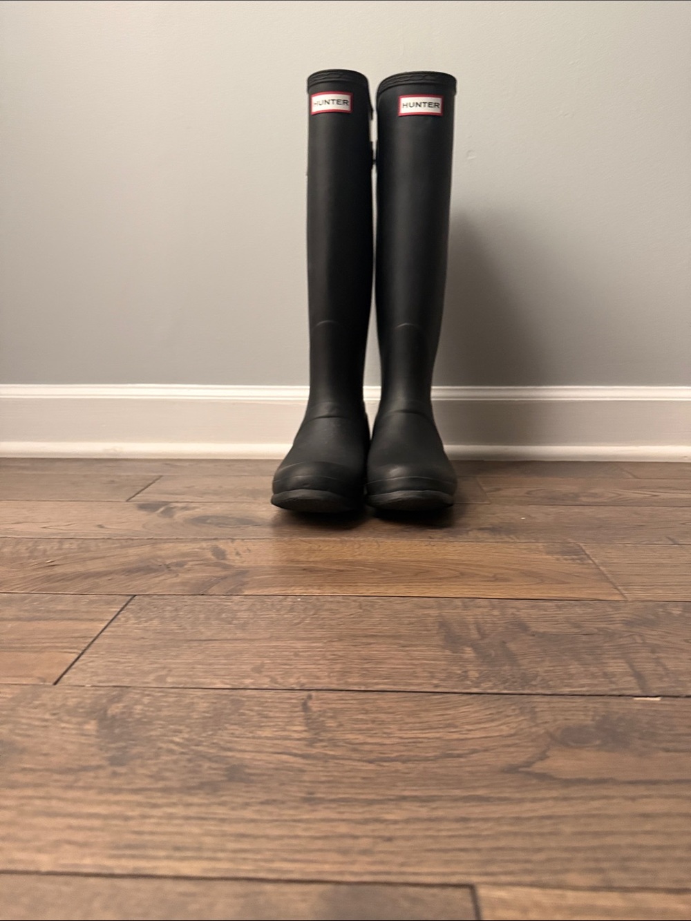 Hunter Original Back Adjustable Tall Rain Boots Black - Size US 9F / 8M / EU 41